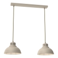 Lámpara colgante SVEN 2xE27/15W/230V beige