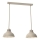 Lámpara colgante SVEN 2xE27/15W/230V beige
