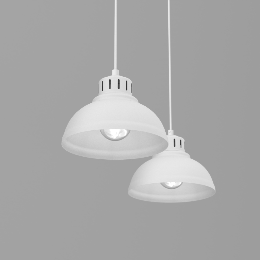 Lámpara colgante SVEN 2xE27/15W/230V blanco