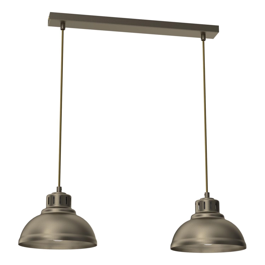 Lámpara colgante SVEN 2xE27/15W/230V latón