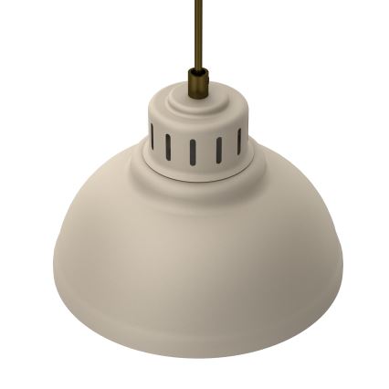 Lámpara colgante SVEN 3xE27/15W/230V beige