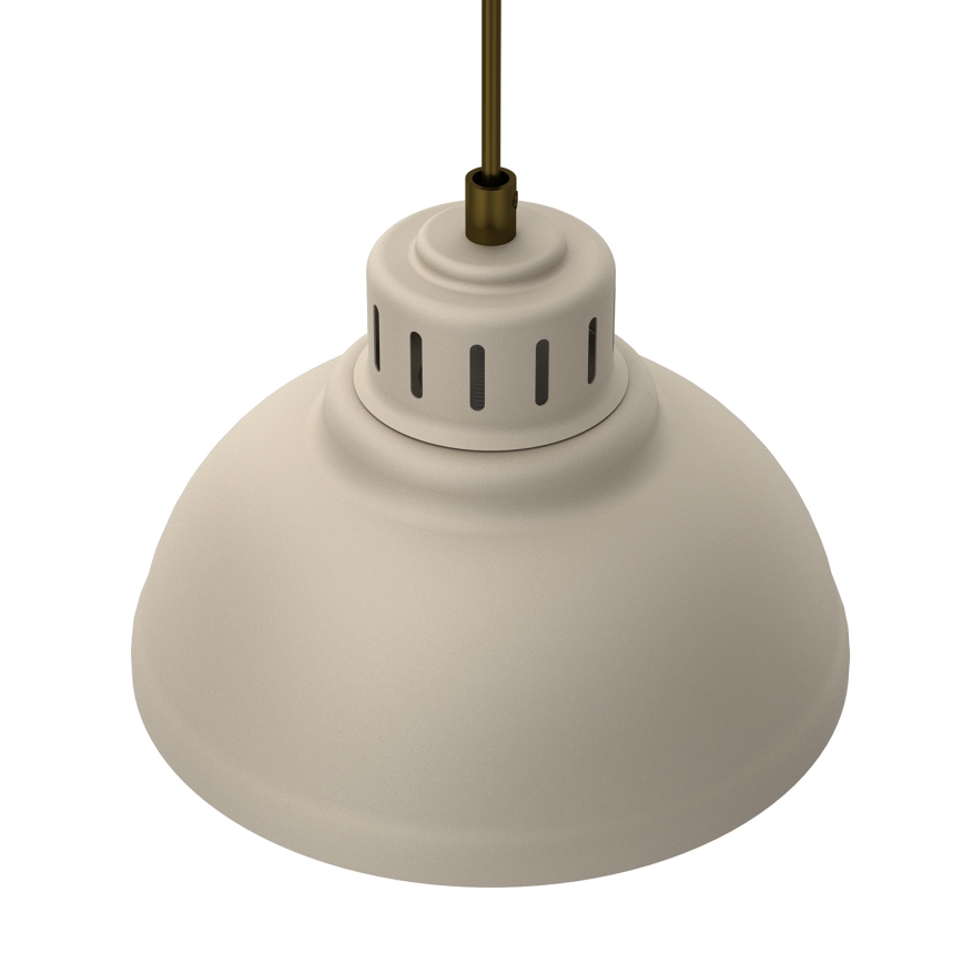 Lámpara colgante SVEN 3xE27/15W/230V beige