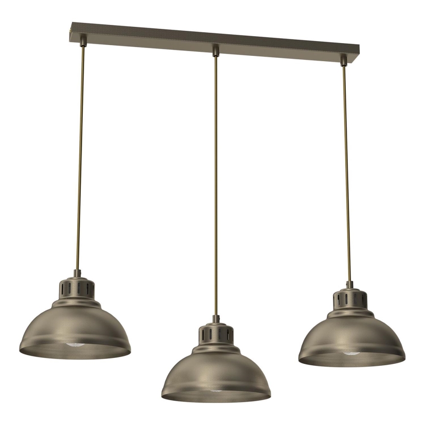 Lámpara colgante SVEN 3xE27/15W/230V latón