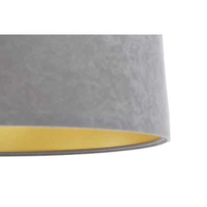 Lámpara colgante SWING 1xE27/60W/230V gris/blanco/dorado