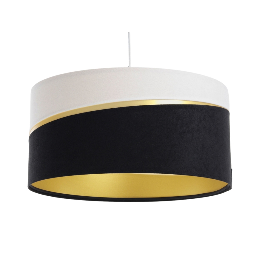 Lámpara colgante SWING 1xE27/60W/230V negro/blanco/dorado