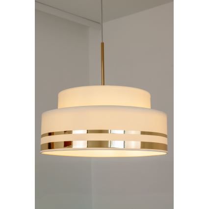 Lámpara colgante TAMI 1xE27/60W/230V beige/dorado