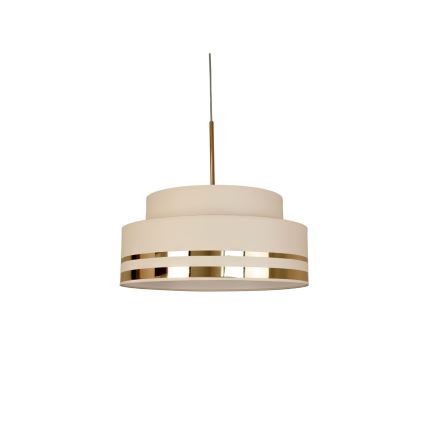 Lámpara colgante TAMI 1xE27/60W/230V beige/dorado