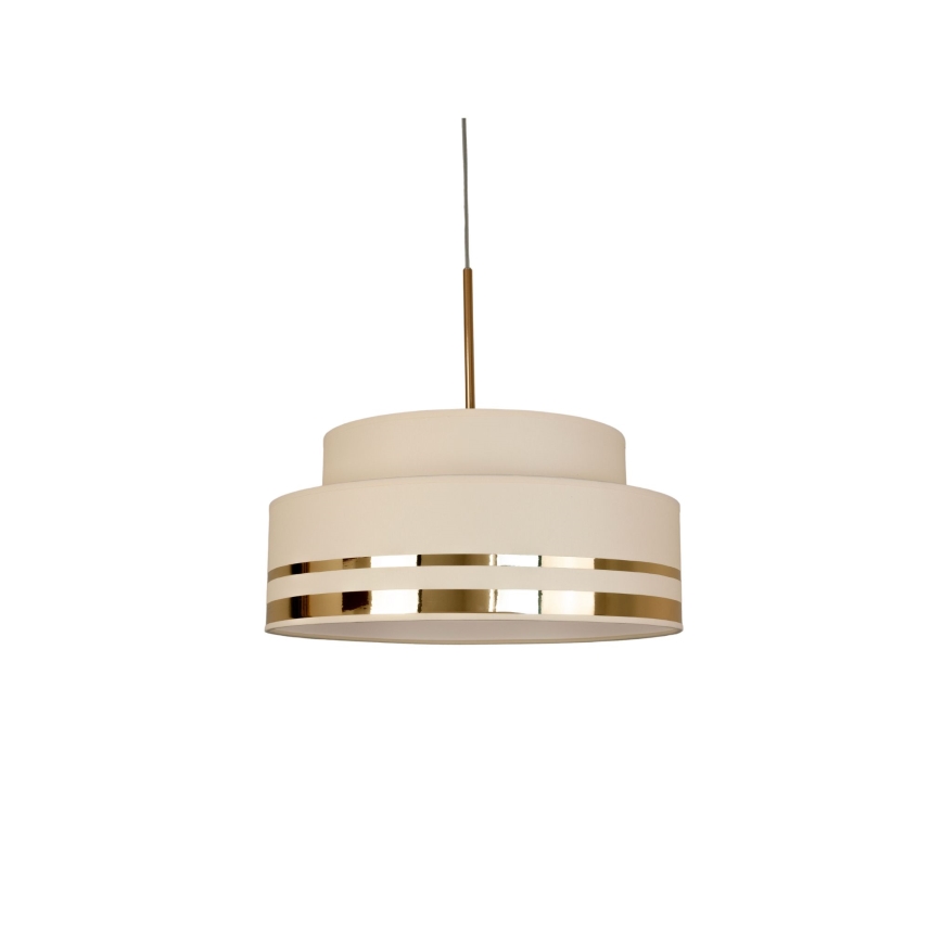 Lámpara colgante TAMI 1xE27/60W/230V beige/dorado