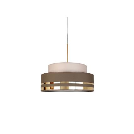 Lámpara colgante TAMI 1xE27/60W/230V beige/marrón/dorado
