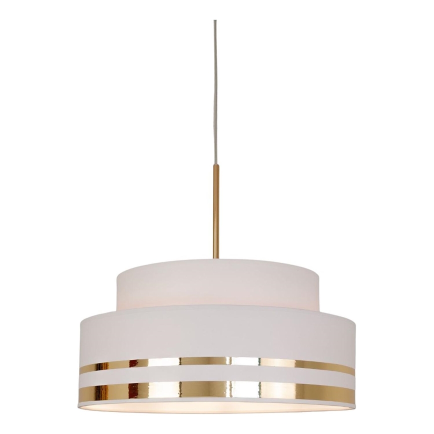 Lámpara colgante TAMI 1xE27/60W/230V color crema/dorado