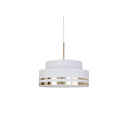 Lámpara colgante TAMI 1xE27/60W/230V color crema/dorado