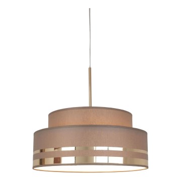 Lámpara colgante TAMI 1xE27/60W/230V marrón/dorado