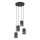 Lámpara colgante TANK 4xE27/15W/230V negro