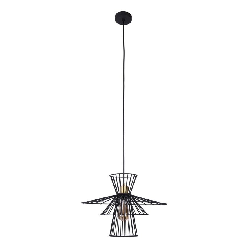 Lámpara colgante TAREK 1xE27/40W/230V negro