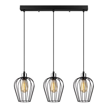 Lámpara colgante TEL 3xE27/100W/230V