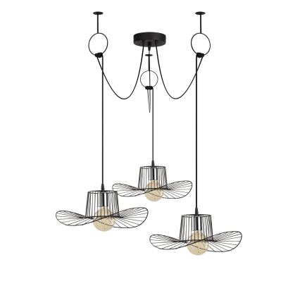 Lámpara colgante TEL 3xE27/40W/230V araña