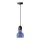 Lámpara colgante TERRAZZO 1xE27/60W/230V diá. 12 cm azul