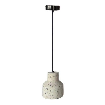 Lámpara colgante TERRAZZO 1xE27/60W/230V diá. 12 cm color crema