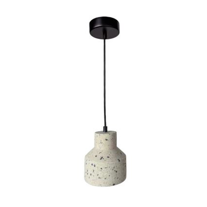 Lámpara colgante TERRAZZO 1xE27/60W/230V diá. 12 cm color crema