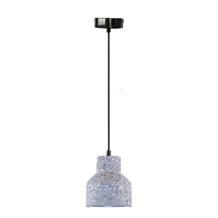 Lámpara colgante TERRAZZO 1xE27/60W/230V diá. 12 cm gris