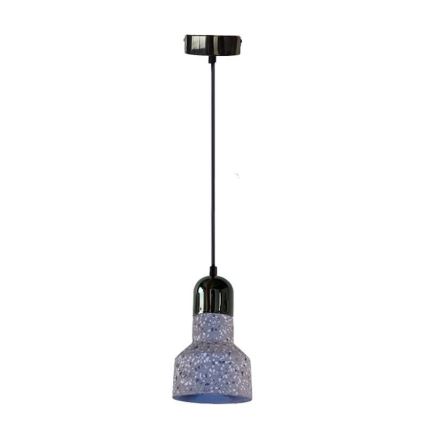 Lámpara colgante TERRAZZO 1xE27/60W/230V diá. 12 cm gris