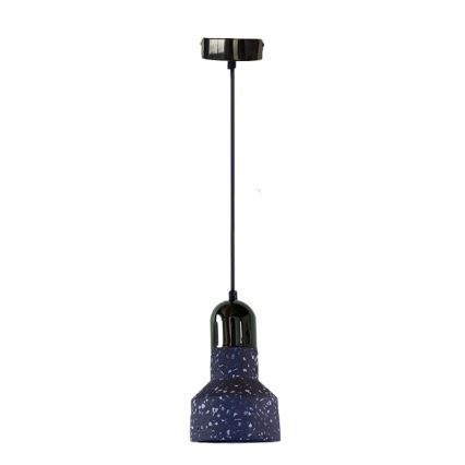 Lámpara colgante TERRAZZO 1xE27/60W/230V diá. 12 cm negro