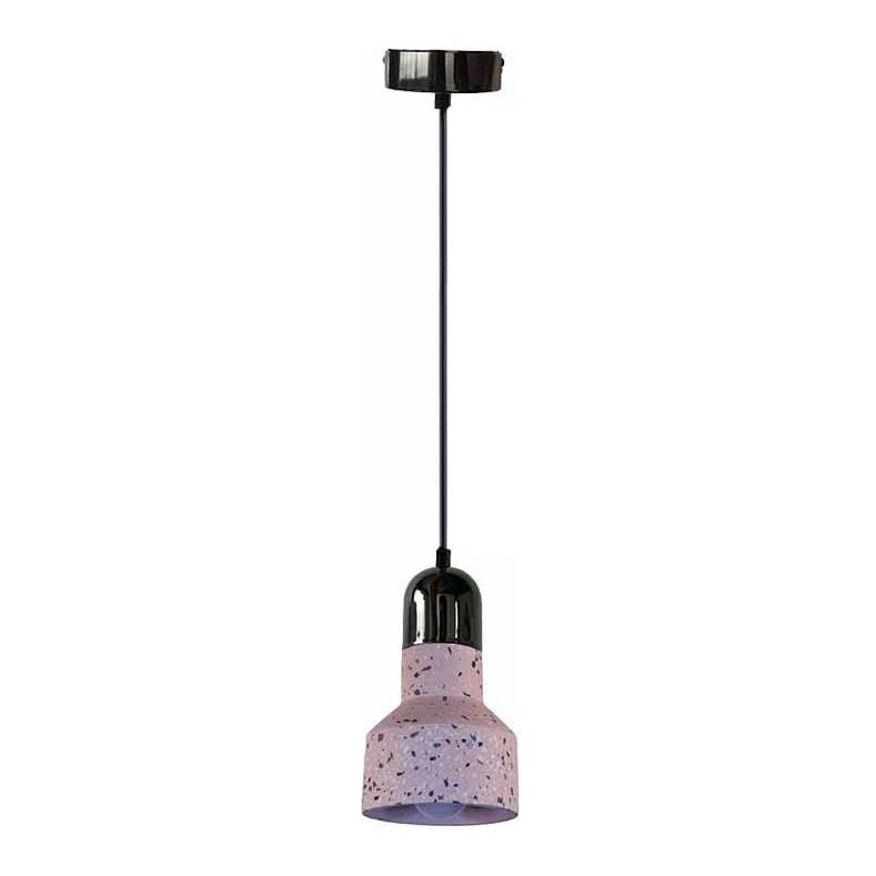 Lámpara colgante TERRAZZO 1xE27/60W/230V diá. 12 cm rojo