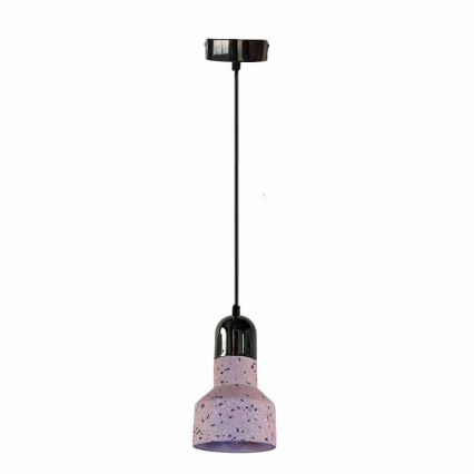 Lámpara colgante TERRAZZO 1xE27/60W/230V diá. 12 cm rojo
