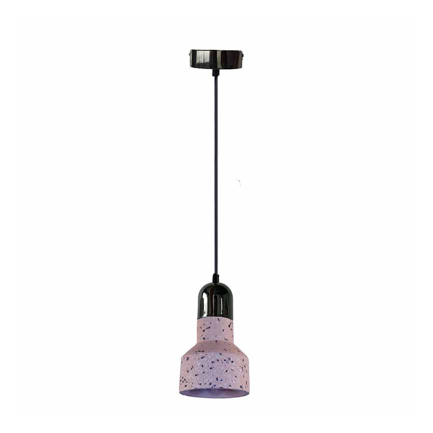 Lámpara colgante TERRAZZO 1xE27/60W/230V diá. 12 cm rojo