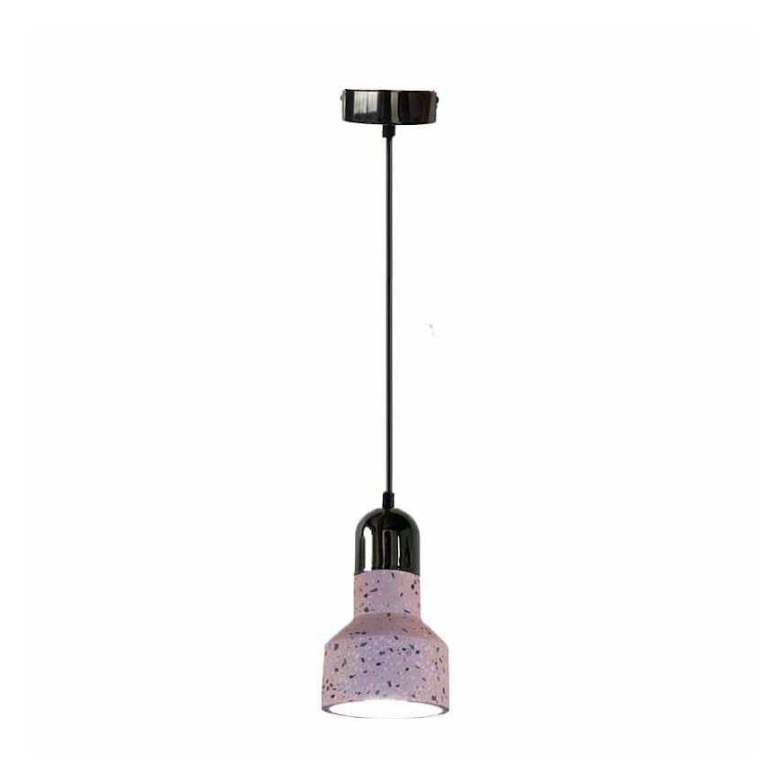 Lámpara colgante TERRAZZO 1xE27/60W/230V diá. 12 cm rojo