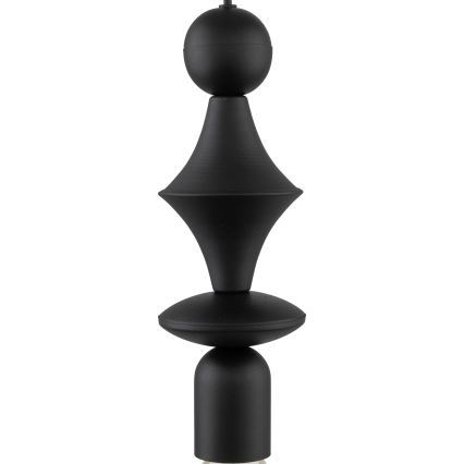 Lámpara colgante TOWER 1xE27/15W/230V negro
