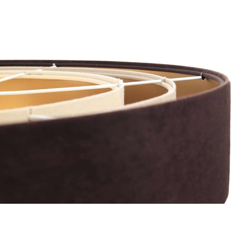 Lámpara colgante TRINITI 1xE27/60W/230V marrón/beige/dorado