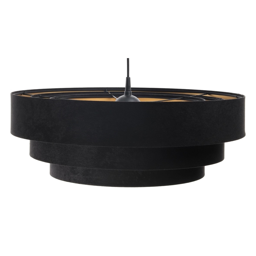 Lámpara colgante TRINITI 1xE27/60W/230V negro/dorado