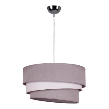 Lámpara colgante TRIO 1xE27/40W/230V gris