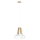 Lámpara colgante TRIXI 1xE27/60W/230V blanco/marrón