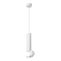 Lámpara colgante TUBA 1xGU10/50W/230V blanco