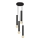 Lámpara colgante TUBA 4xE27/15W/230V negro