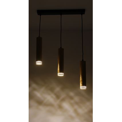 Lámpara colgante TUBO 3xGU10/25W/230V