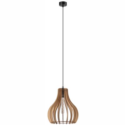 Lámpara colgante TUCCI 1xE27/60W/230V diá. 29 cm roble