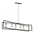 Lámpara colgante TUNJA 6xE27/60W/230V negro/cromo brillante