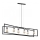Lámpara colgante TUNJA 6xE27/60W/230V negro/cromo brillante