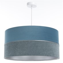 Lámpara colgante TWIST 1xE27/60W/230V azul/plata