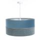 Lámpara colgante TWIST 1xE27/60W/230V azul/plata