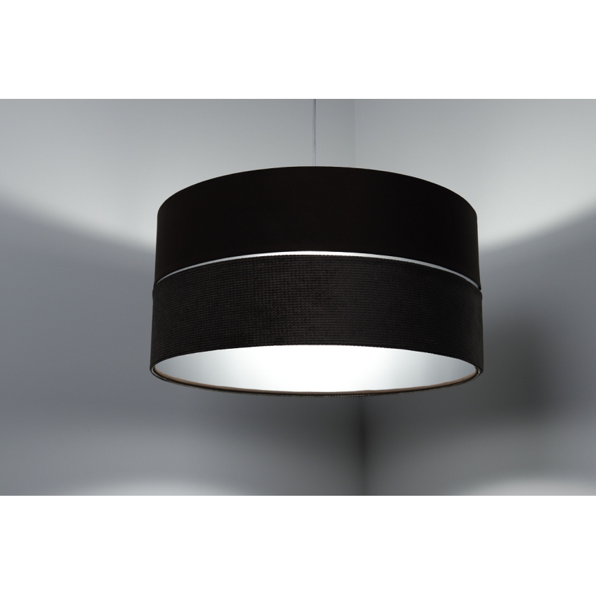 Lámpara colgante TWIST 1xE27/60W/230V marrón/plata