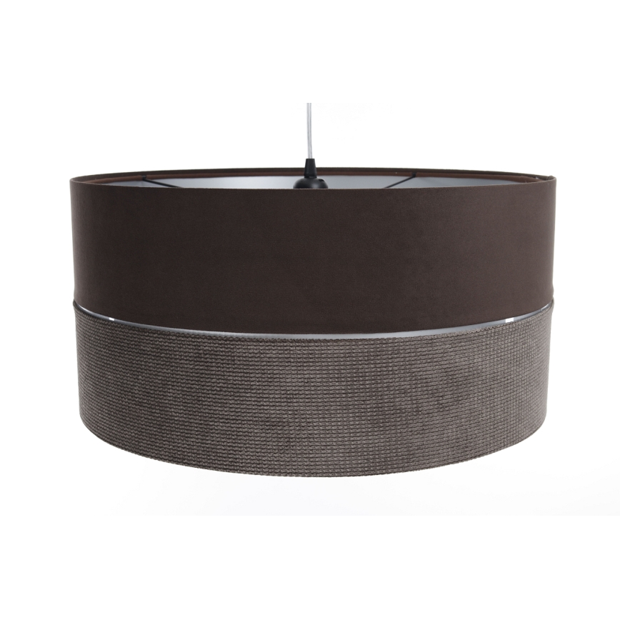 Lámpara colgante TWIST 1xE27/60W/230V marrón/plata