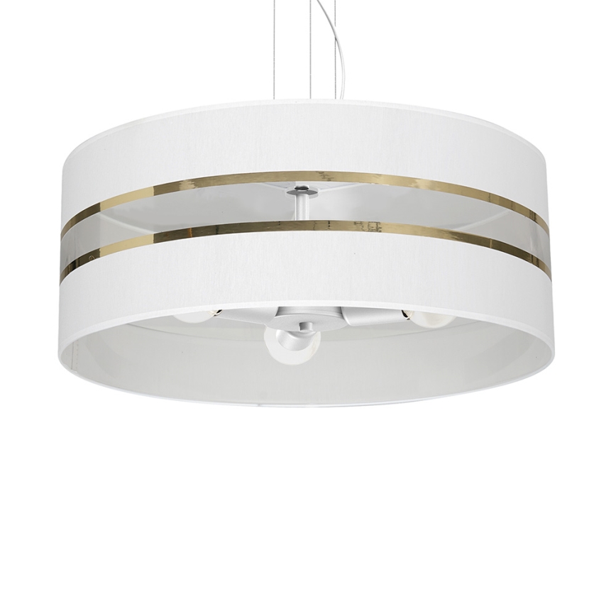 Lámpara colgante ULTIMO 3xE27/60W/230V blanco
