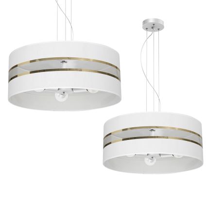Lámpara colgante ULTIMO 3xE27/60W/230V blanco