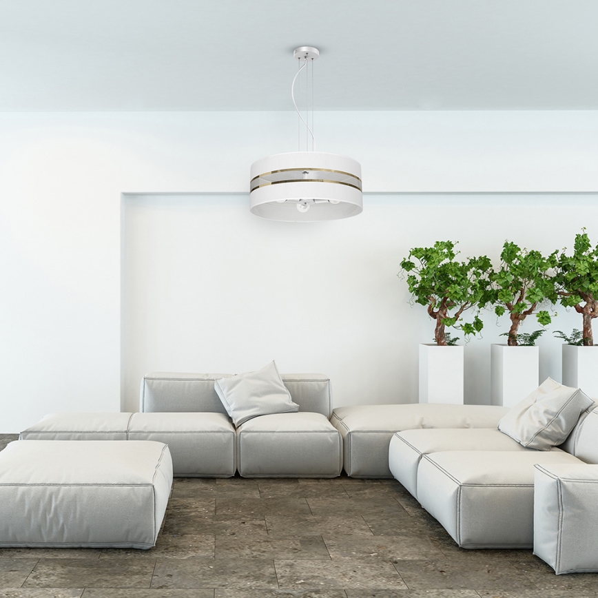 Lámpara colgante ULTIMO 3xE27/60W/230V blanco