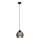 Lámpara colgante UNO 1xE27/60W/230V negro/ahumado