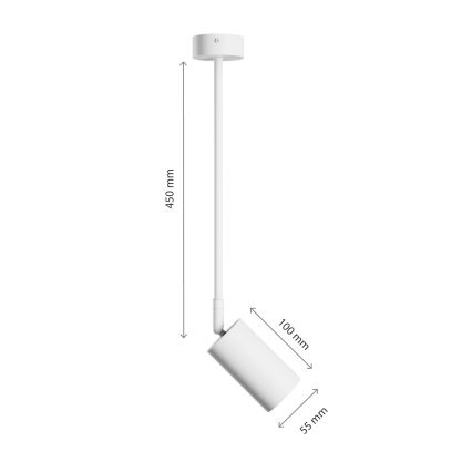 Lámpara colgante VARIOSA 1xGU10/10W/230V blanco